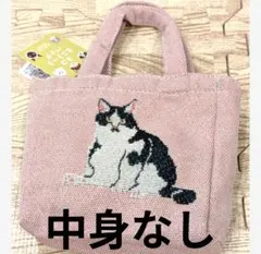 新品未使用〈カルディ〉ネコ ミニトートバッグ ピンク　中身なしのサムネイル