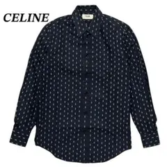 CELINE セリーヌ エディ期 ダブルドット 総柄 長袖シャツ コットン 37のサムネイル