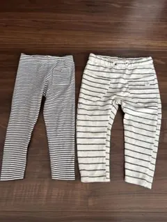 ストライプ ロングパンツ2点セット 2-3歳用　ZARA