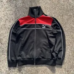 PUMA 80s ジャージ L 黒赤 T7 ヒットユニオン ヴィンテージ - メルカリ