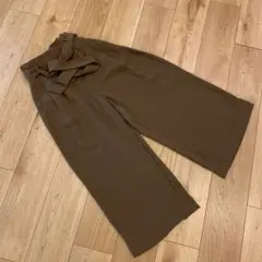 GUワイドパンツSサイズ茶色
