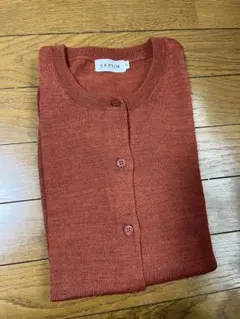 LEPSIM Mサイズ オレンジ カーディガン