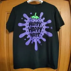 HAPPY HAPPY HAPPY プリント Tシャツ ブラック S