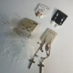 ピアスセット ハート型 星型デザイン