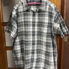 Columbia チェック柄 半袖シャツ グレーのサムネイル