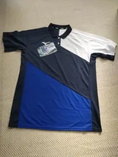 MIZUNO ポロシャツ XL ネイビー/ホワイト/ブルー