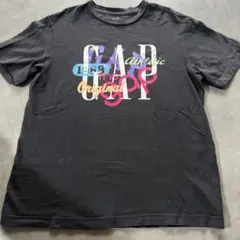 GAP 1969 ロゴプリント 半袖Tシャツ ブラック