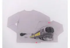 長袖カットソー 12A トレイン　オジコ　グレー　ラビュー　西武鉄道