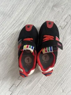 IFME ブラック/レッド スニーカー 16.5cm