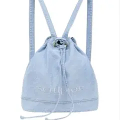 sculptor ライトブルー ドローストリングバッグナップザック