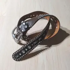 【希少レア】00s Y2K スタッズ ウエスタン ベルト