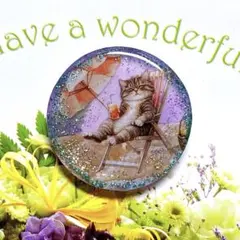 NO 548レジン　ヘアゴム　ブローチ　ハンドメイド　猫ちゃん