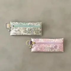 リバティ ラミネート ミニポーチ2個セット〈アレキサンダーマーブル