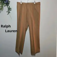 未使用品【Ralph Lauren】 ブラウン スラックス 7号　薄手