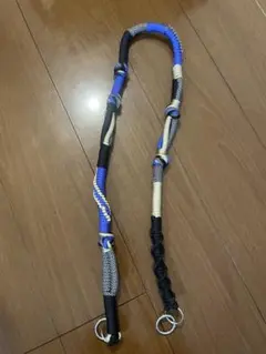 スマホショルダーストラップ 青黒白ベージュ