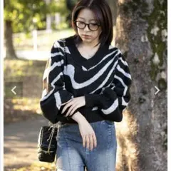 GORGE ゼブラ　ニット