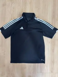 adidas 黒 ポロシャツ Lサイズ 3本ライン