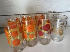 昭和レトロ ガラスコップ 8個 8客セット