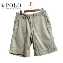 90s Polo Ralph Lauren ベージュショートパンツ ポニー刺繍
