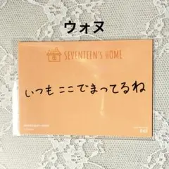 SEVENTEEN ウォヌ HOME メッセージ トレカ