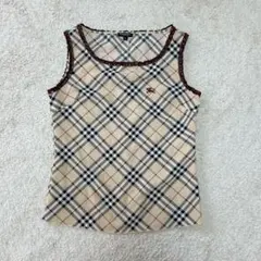 BURBERRYLONDON ノバチェック柄 ノースリーブ トップス　バーバリー