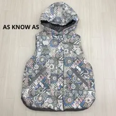 ☆ AS KNOW AS アズノゥアズ リバーシブル ダウン ベストのサムネイル