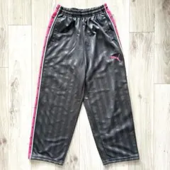 PUMA ジャージパンツ 廃盤モデル ピンク グレー M ストライプ プージャー