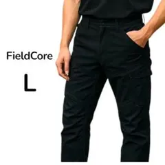 ワークマン FieldCore カーゴパンツ メンズ ゴルフパンツ ブラック