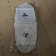 Disney ミッキーマウス スリッパ ホワイト　旅行　トラベル