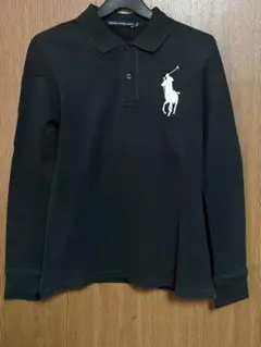 Ralph Lauren ブラック長袖ポロシャツ S
