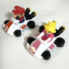 マリオカート プルバックカー マリオ ピーチ セット ミニカー ハッピーセット
