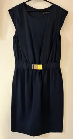 ZARA BASIC ネイビー ノースリーブワンピース