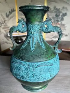 【美品】　花瓶　伝統美術工芸品　花瓶晴峰型 寿孔雀、“ 瑞峰印 ” 2026年最新】瑞峰 花瓶の人気アイテム - メルカリ
