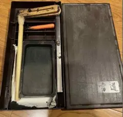 お習字セット　写経　書道　墨ばさみ　スポイト　文鎮　すずり