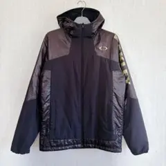 極美品♦︎オークリー ゴルフ ナイロンジャケット スカル ゴールド ドローコード