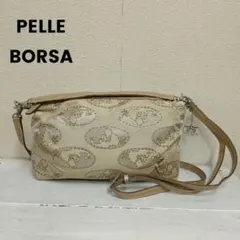W397 PELLE BORSA 2wayショルダーバッグ ハンドバッグ ロゴ柄