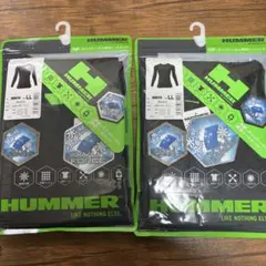 HUMMER コンプレッション 長袖 LL ブラック 2枚セットのサムネイル