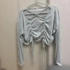 NICE CLAUP クロスバック長袖トップスのサムネイル