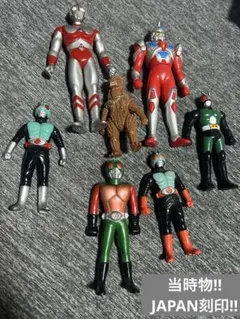 ソフビ魂　仮面ライダー旧1号　仮面ライダースーパー1 イナズマン　3個セット ソフビ魂 仮面ライダー旧1号 仮面ライダースーパー1 イナズマン 3個