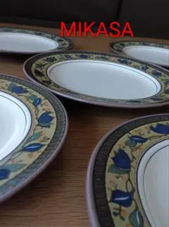 新品未使用　ミカサ　MIKASA ARABELLA 5枚　日本製　昭和レトロ 楽天市場】ミカサ アラベラ スーププレート24 直径23.9×高さ4.6cm