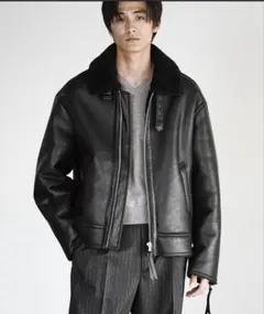 WYM LIDNM B-6 FAUX MOUTON BLOUSON