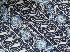 【バティック生地】(フラワー×パターン) Batik cap handmade