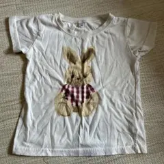 ウサギプリント Tシャツ 100サイズ