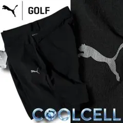 M プーマ ゴルフ COOLCELL 接触冷感 熱中症防止 ショートパンツ 黒