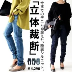 美品 アンティカ 立体裁断 デニム スキニーデニム デニムパンツのサムネイル