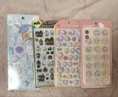 おはじき うるちゅる コットンパフィ 肉球 まとめ売りシール ボンボンドロップ