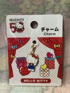 ハローキティ　50周年　チャーム　サンリオ　HELLO KITTY