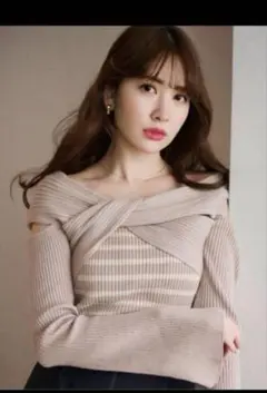 herlipto open sleeve knit topのサムネイル