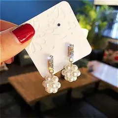 ピアス ゴールド イミテーション ラインストーン シンプル 897-1