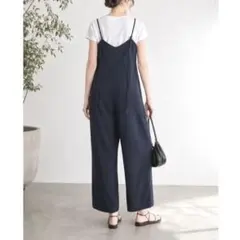 NOLLEY'S 日本製 リボンストラップ オールインワン サロペットのサムネイル